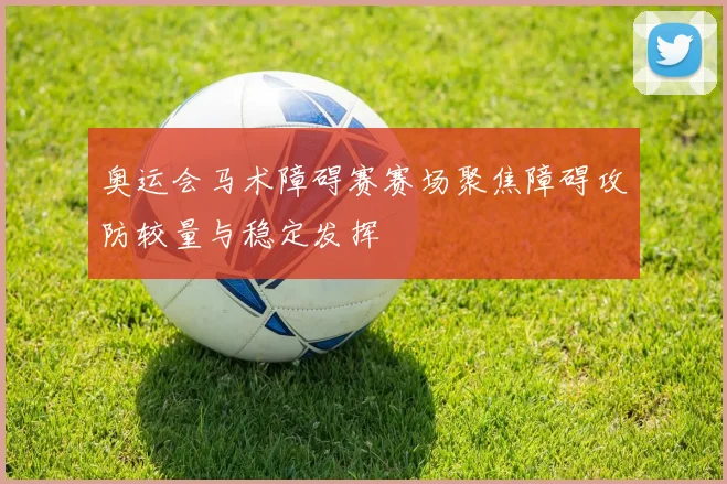 奥运会马术障碍赛赛场聚焦障碍攻防较量与稳定发挥